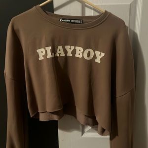 Playboy cropped sweatshirt